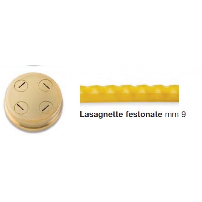 Насадка-экструдер д/chef-in-casa lasagnette festonate 9 mm 284