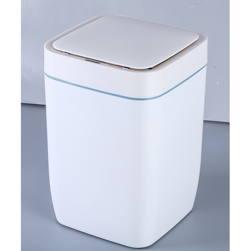 Ведро для мусора сенсорное, квадрат, Foodatlas JAH-6811, 8 л (белый)