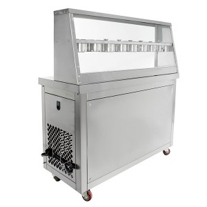 Фризер для ролл мороженого KCB-2Y Foodatlas (контейнеры, стол для топпингов,  контроль температуры)