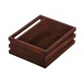 Ящик для сервировки деревянный с отделением для салфеток 200х160 мм