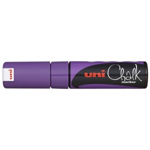 Маркер фиолетовый для оконных и стеклянных поверхностей Uni Chalk PWE-8K