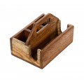 Ящик для сервировки 210х150 мм деревянный с ручкой