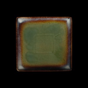 Тарелка квадратная «Corone Verde» 212х212 мм синий+зеленый