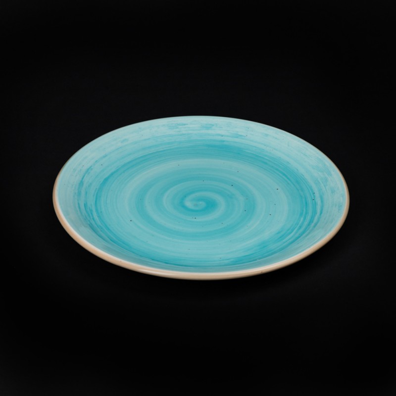 Тарелка мелкая 200 мм голубая «Corone Natura»