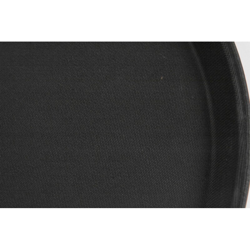Поднос прорезиненный круглый 400х25 мм черный [1600CT Black]