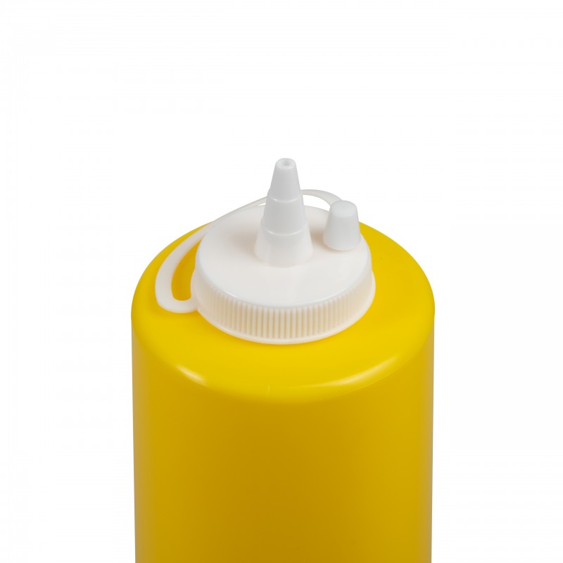 Бутылка для соуса желтая (соусник) 700 мл