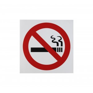 Информационная наклейка «Не курить» 200х200 мм