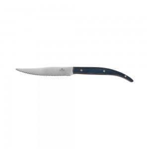 Нож для стейка 235 мм с зубцами Luxstahl синяя ручка