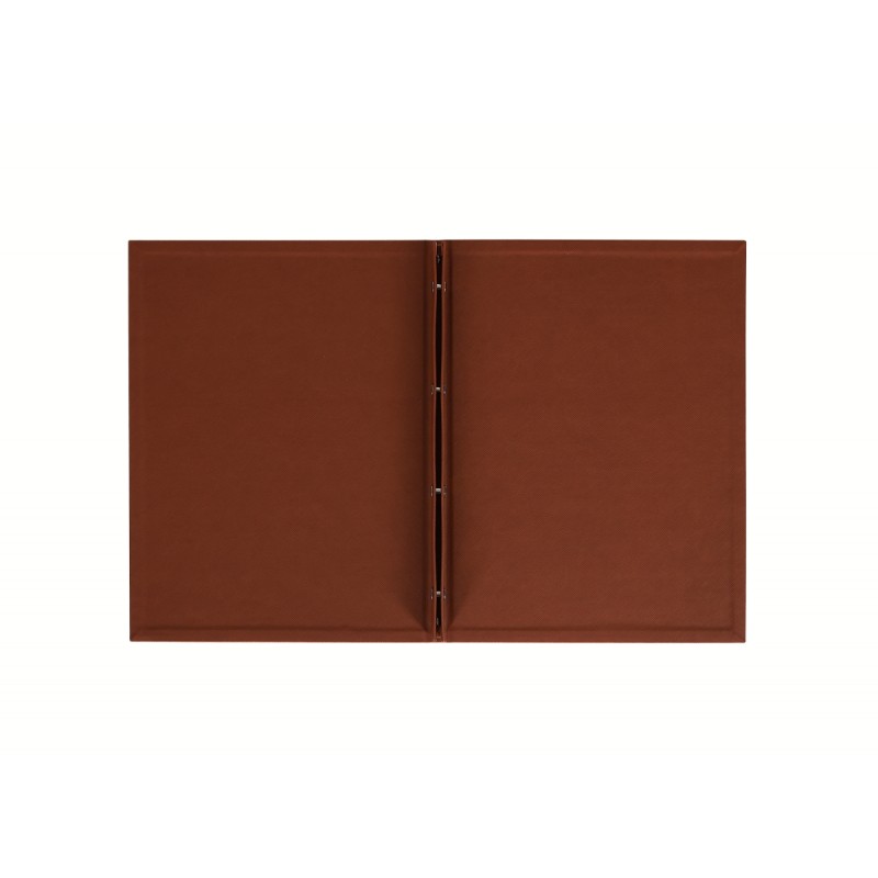 Папка для меню 250х320 мм Soft-touch, цвет: светло-коричневый