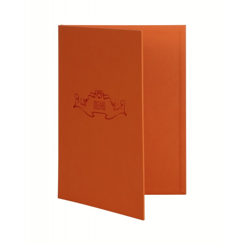 Папка для меню 250х320 мм Soft-touch, цвет оранжевый