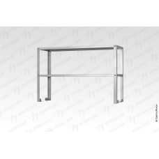 Полка-надстройка настольная ПННн - 1800*300*400 "Norma Inox", нерж., 1 уровень