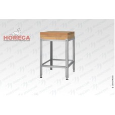 Подставка для рубки мяса ПДМн - 500*500*800 "Norma Inox"