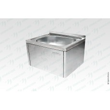 Рукомойник технологический бедренный РТБн - 500*400*300 "Norma Inox", борт, отв. д/смесит.