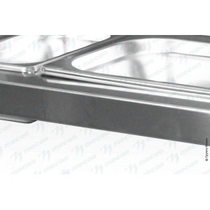 Полка наклонная под гастроемкости СПВн - 1000*240 "Norma Inox", нерж. сталь
