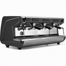 КОФЕМАШИНА РОЖКОВАЯ NUOVA SIMONELLI APPIA LIFE 3 GR V 220V ВЫСОКАЯ ГРУППА АВТОМАТ ЧЁРНАЯ (E7164)